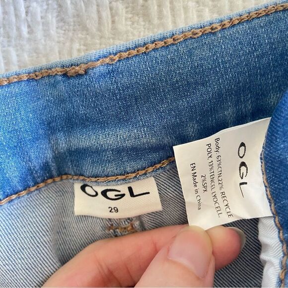 OGL Women's Light Blue Straight Leg Jeans - Picture 9 of 9